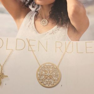 Touchstone Crystal Gold Pendant